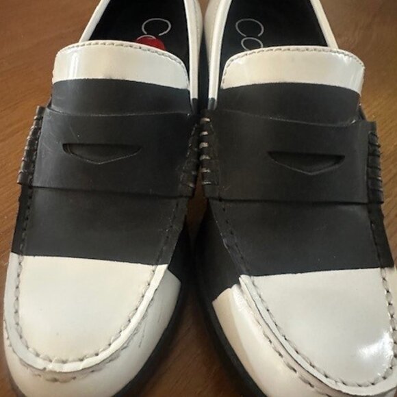 CALVIN KLEIN Pamelyn Loafer Pump Black Leather - Picture 4 of 4